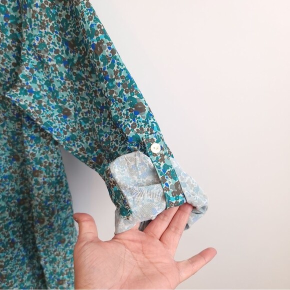 Lands End 365 Long Sleeve Tunic Top Roll Tab Sleeves Moisture Wicking - Picture 8 of 13